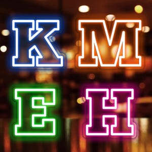Personalized A-Z Neon Sign | Custom Name Neon Light | Unique Room Decor | Stylish Letter Neon Sign 2025 | Best Valentines Day Gift Idea