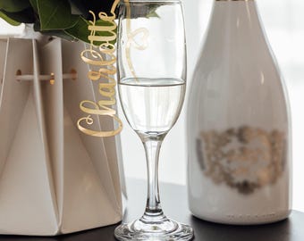 Personalized Acrylic Wine Glass Charms: Laser Cut Name Tags