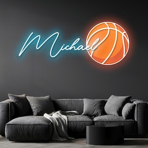 Customized Football Gifts for Kids, Presents for Boys, Custom Name Neon Sign for Children, Personalized Rugby Neon Sign, LED Neon Sign.