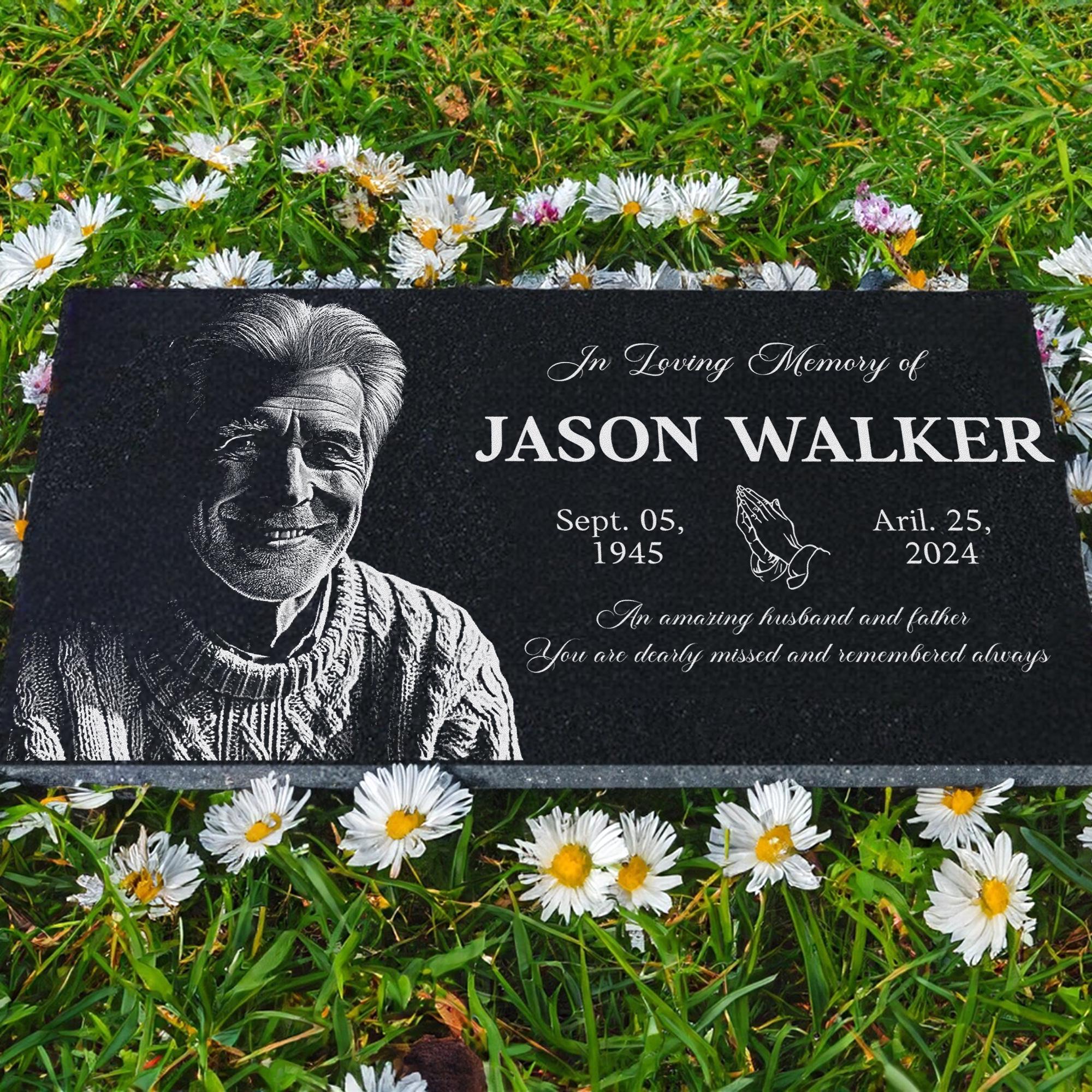 Personalized Photo Memorial Plaque Engraved Grave Marker Etsy personalized-photo-memorial-plaque-engraved-grave-marker-etsy