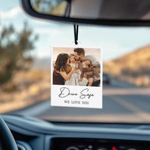 Personalized Photo Car Ornament 2025, First Car Gift, Custom Photo Car Ornament, Test pass gift, Gift for Him, Dad gift, Valentine Gift 2025