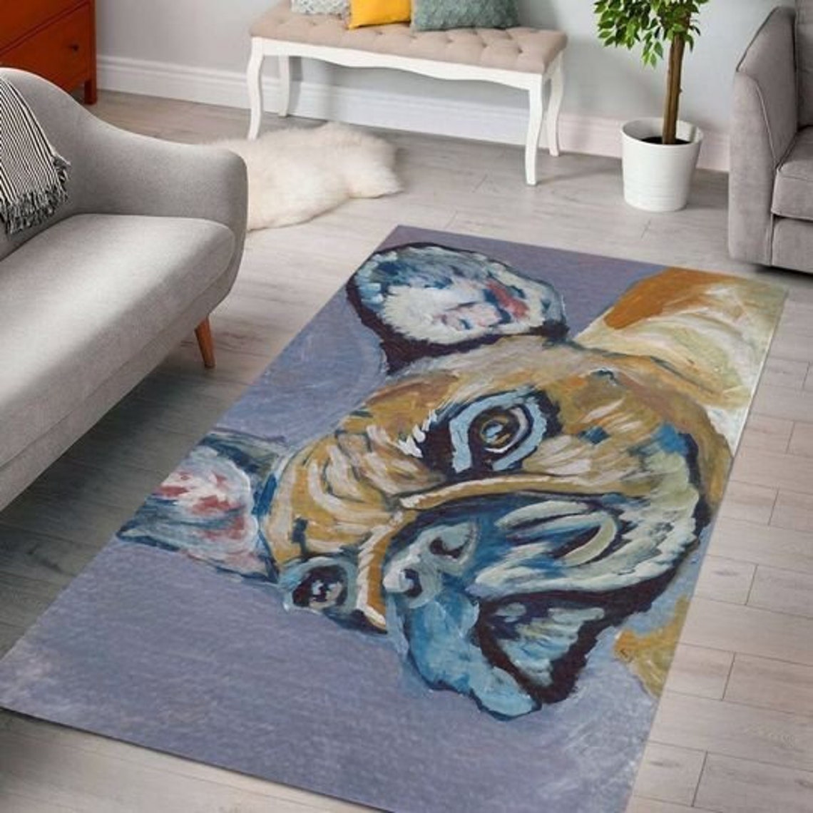 FRENCH BULLDOG My Room Area Rug Decorative Rug Carpet Etsy