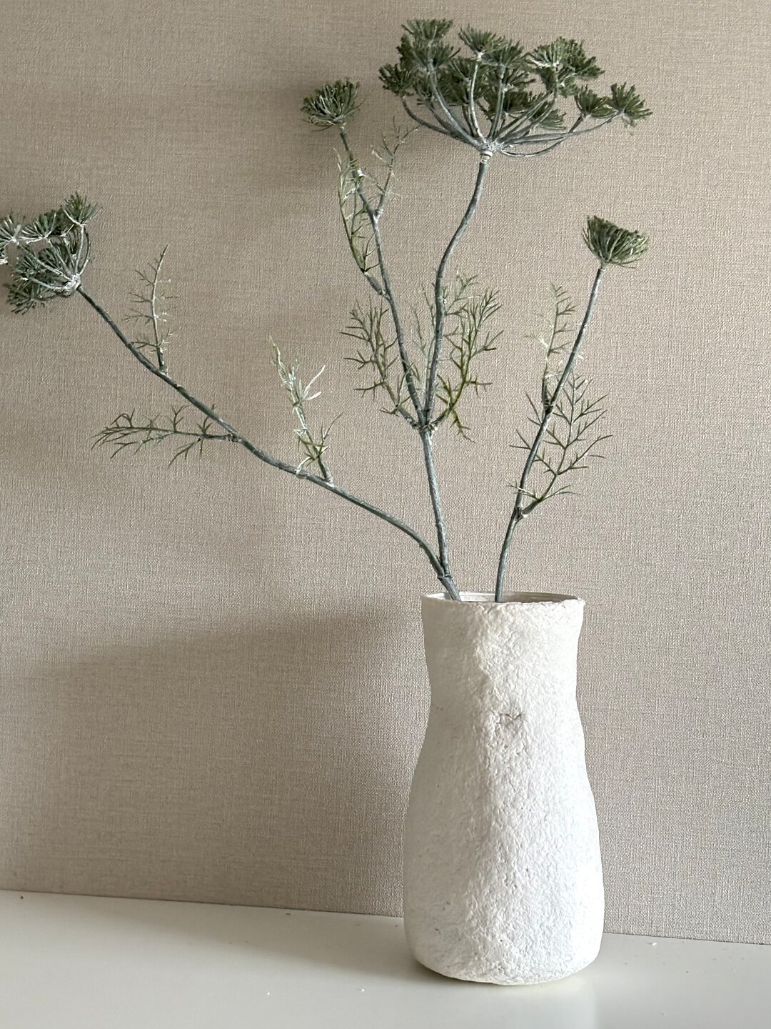 Santa Barbara Design Studio Vase Aus Pappmaché – Handgefertigt, Natur, Perfekt Für Getrocknete Blumen