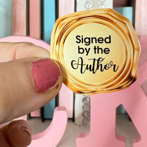 Gold Wax Seal 'Signed by Author' Stickers - Bookish Swag (30 ct)