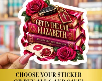 Dark Romance Sticker Pack, Morally Gray Reader Bookish Decal (Waterproof Vinyl)