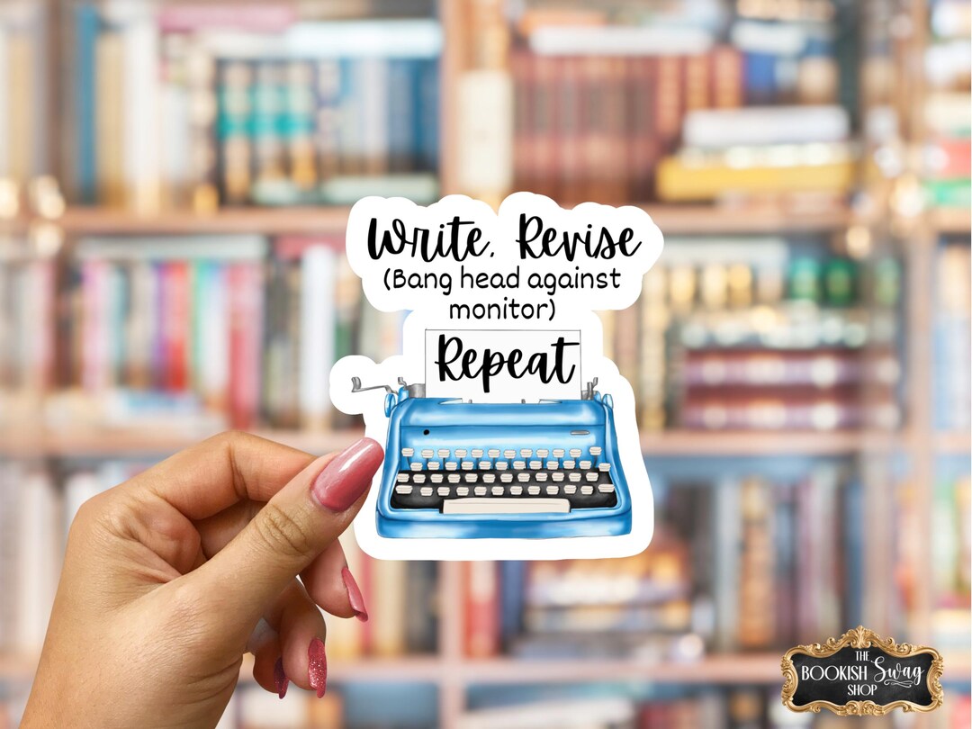 Writer Sticker, Editor, Writing Stickers, Author Gift, Typewriter Decal ...