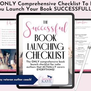 Book Launch Checklist, Writingr Workbook, Writer Tutorial, Author Planner (PDF Download)