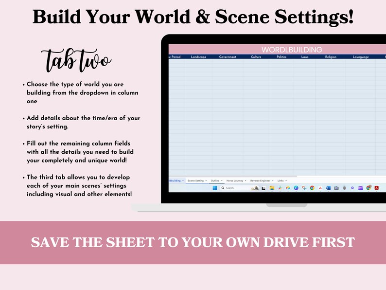 book outlining template, novel outlining, author planner