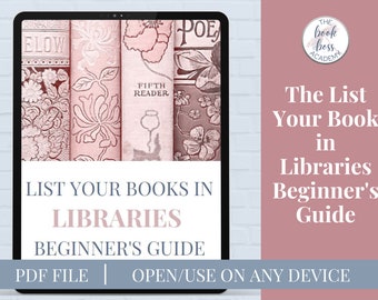 Get Your Books in Libraries - Digital Download - PDF - Book Planner - Author Planner - Printable - Writer Tutorial