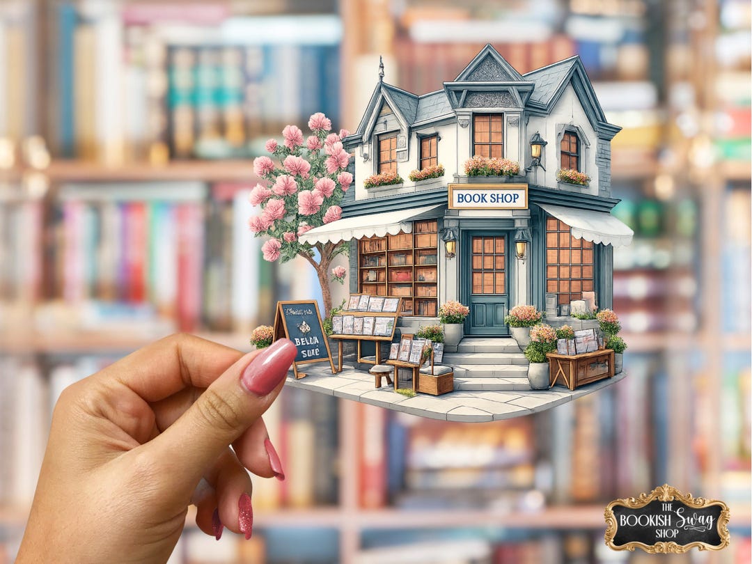 Bookshop Storefront Sticker, Book Store, Reader, Book Lover, Bookish ...