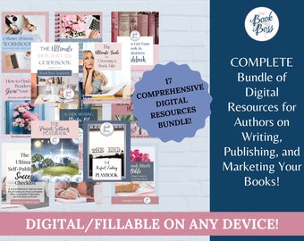 Author Resource Bundle: Book Writing Workbooks & Tutorials (Digital Download)