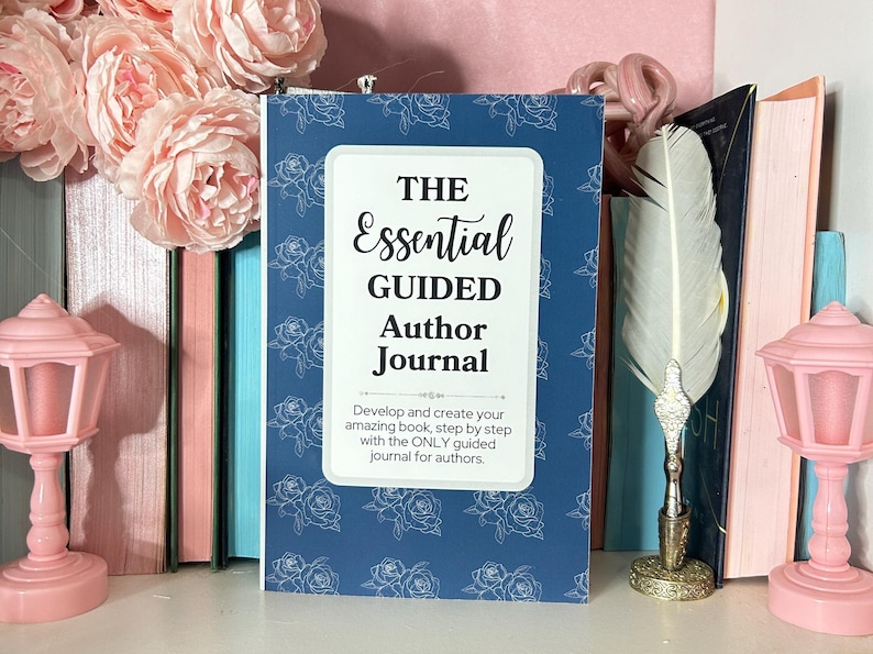 guided journal for authors, writing prompts journal, book planner