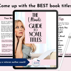 Book Title Planner, Novel Writing Planner, Book Outline Template, Book Planner, Goodnotes, Printable Writing Tutorial, Workbook for Writers