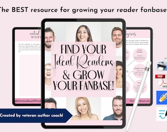 Author Fanbase Workbook: Writing Tutorial, Fillable PDF Guidebook