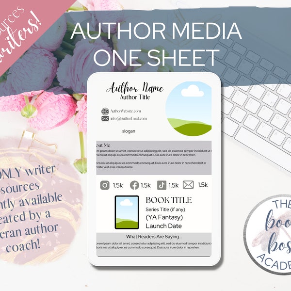 Book Sell Sheet Canva - Etsy