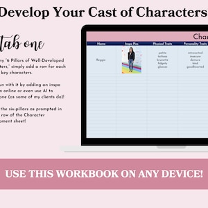 book outlining template, novel outlining, author planner