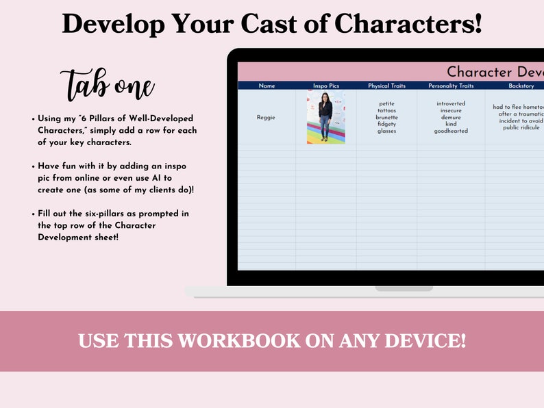 book outlining template, novel outlining, author planner