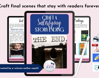 Novel Writing Planner, Story Endings Template (PDF)