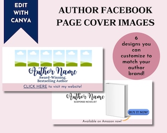 Auteur Facebook-omslagsjablonen: canvabanners (digitale download)