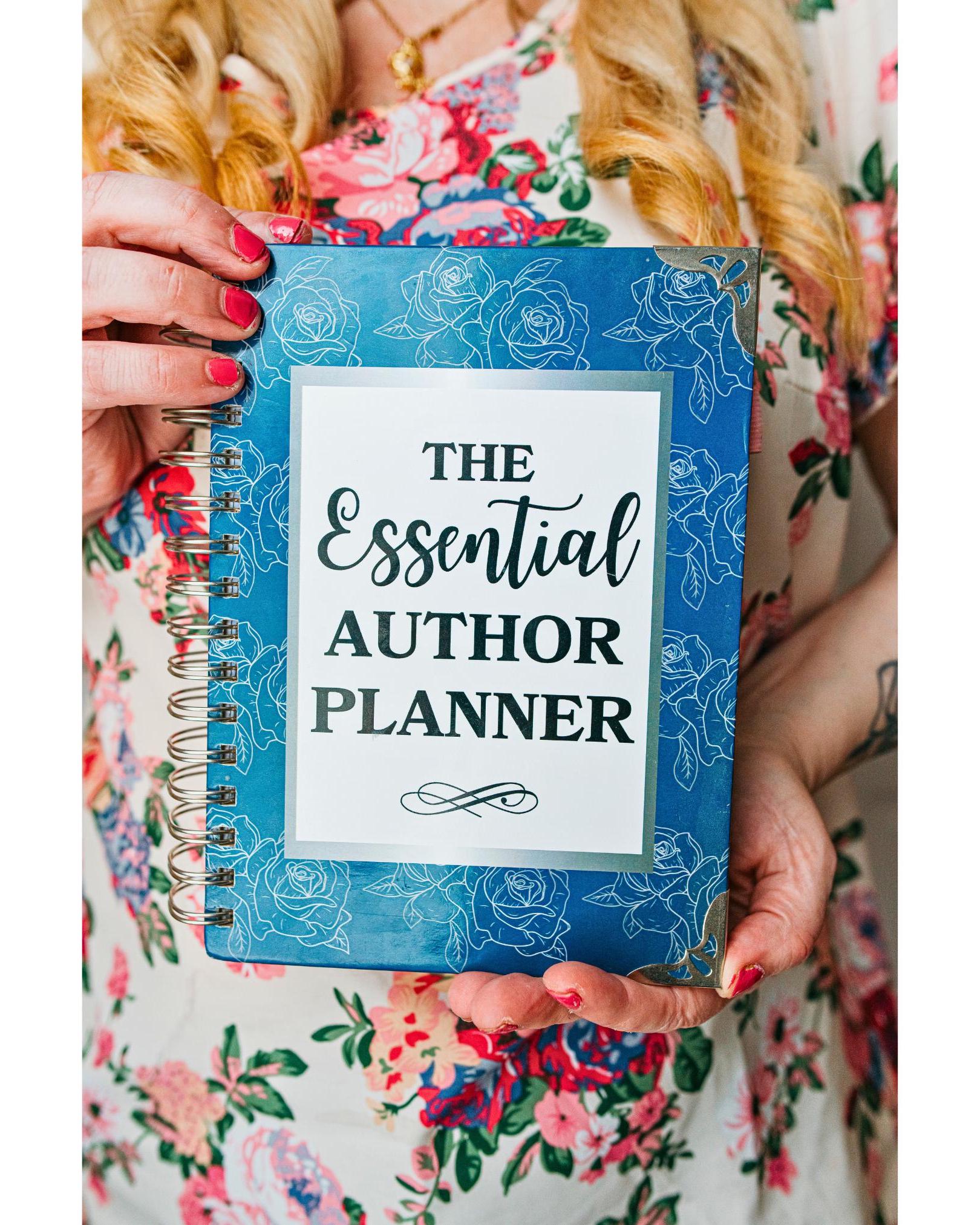 Author Planner, Book Novel Writing, Undated Spiral Bound Hardcover Story Planning Notebook for Writers