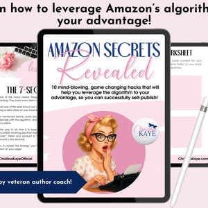 Amazon Secrets-arbetsbok för oberoende författare, Amazon-algoritmhack, ifyllbar PDF, guide till bokpublicering