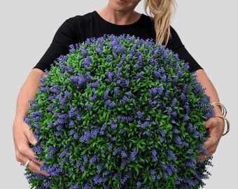 23" XL Purple Lavender Topiary Ball