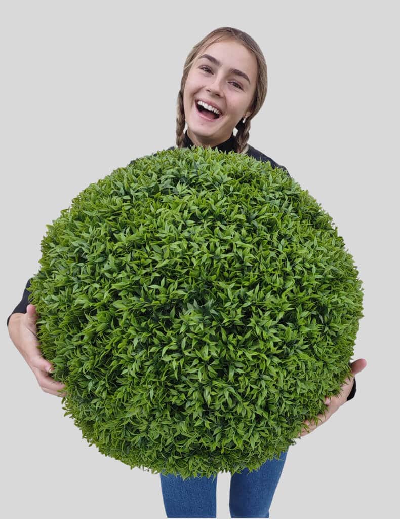 Large Artificial Faux Outdoor Boxwood Ball-uv Foliage-decorative  Orb-sphere-urn Filler-topiary Ball-greenery Ball-floral Supply-choose Size  