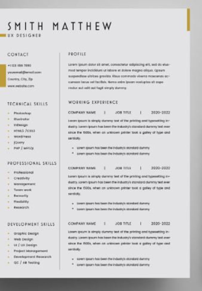 Pre made RESUME TEMPLATE and Cover - Il 794xN.3394765737 8byj 