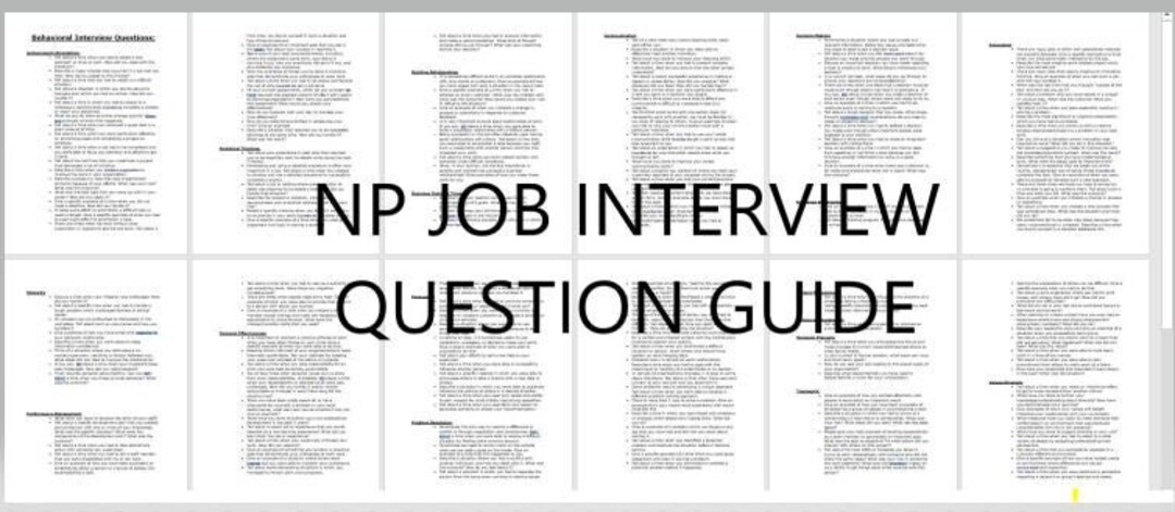 NP/ Nurse Practitioner Job Interview Guide! (every Question Every Asked ...