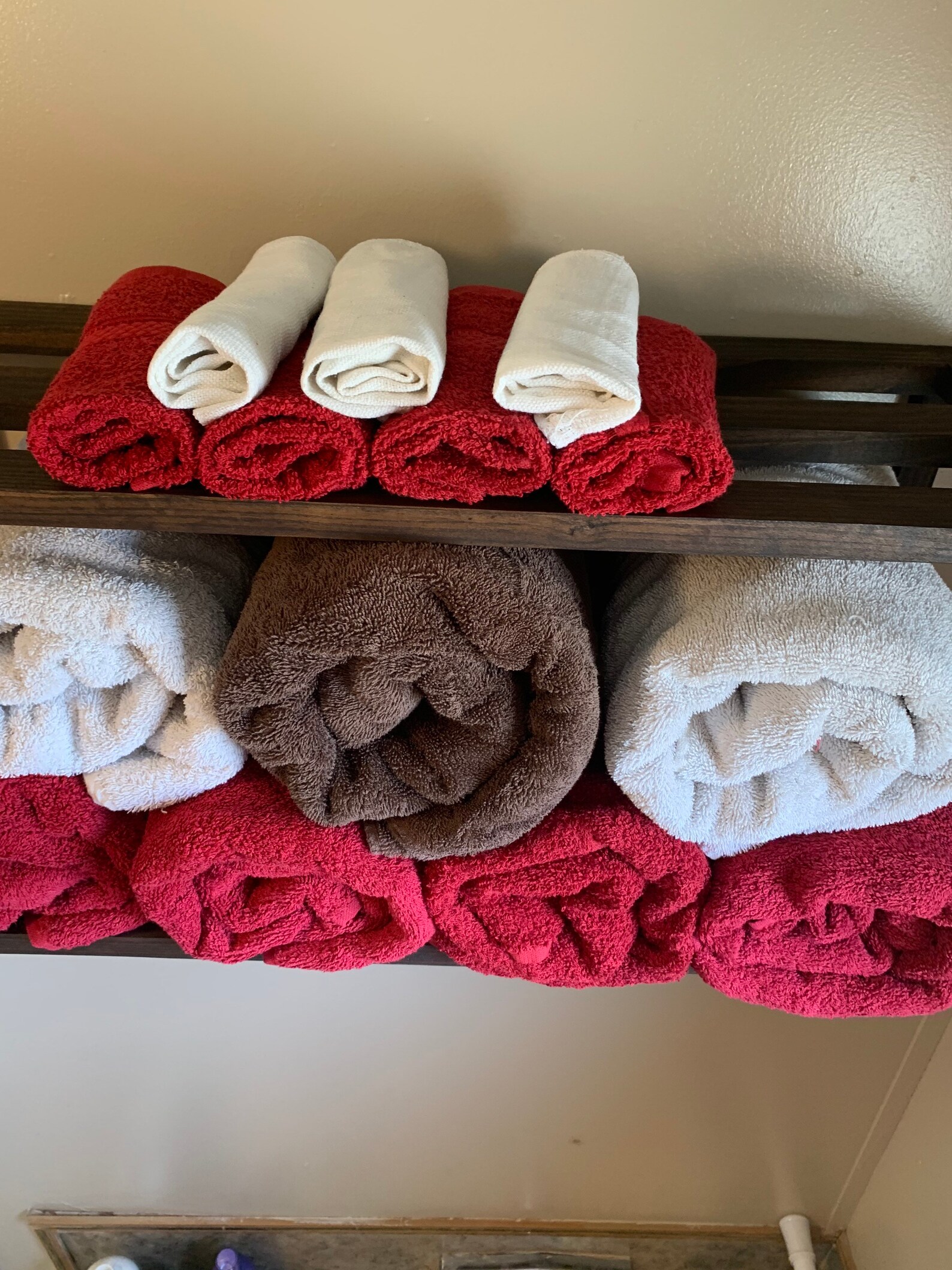 blanket and towel storage