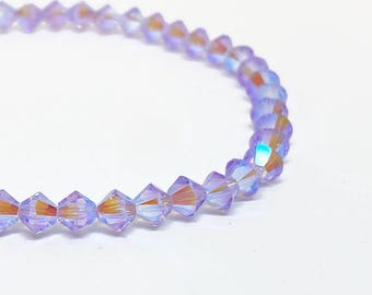 Swarovski Crystal Stretch Accent Bracelet in Violet Reverie, Swarovski Bracelet, Crystal Bracelet, Accent Bracelet, Beaded Bracelet