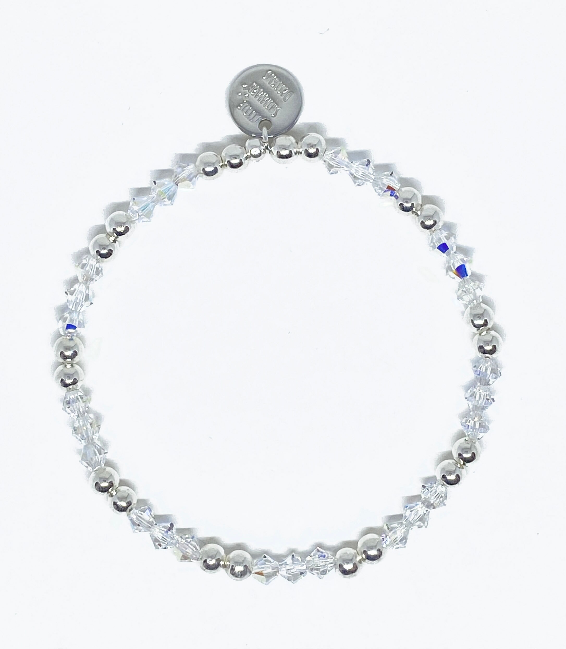 Swarovski Crystal Stretch Accent Bracelet in Crystal AB Etsy