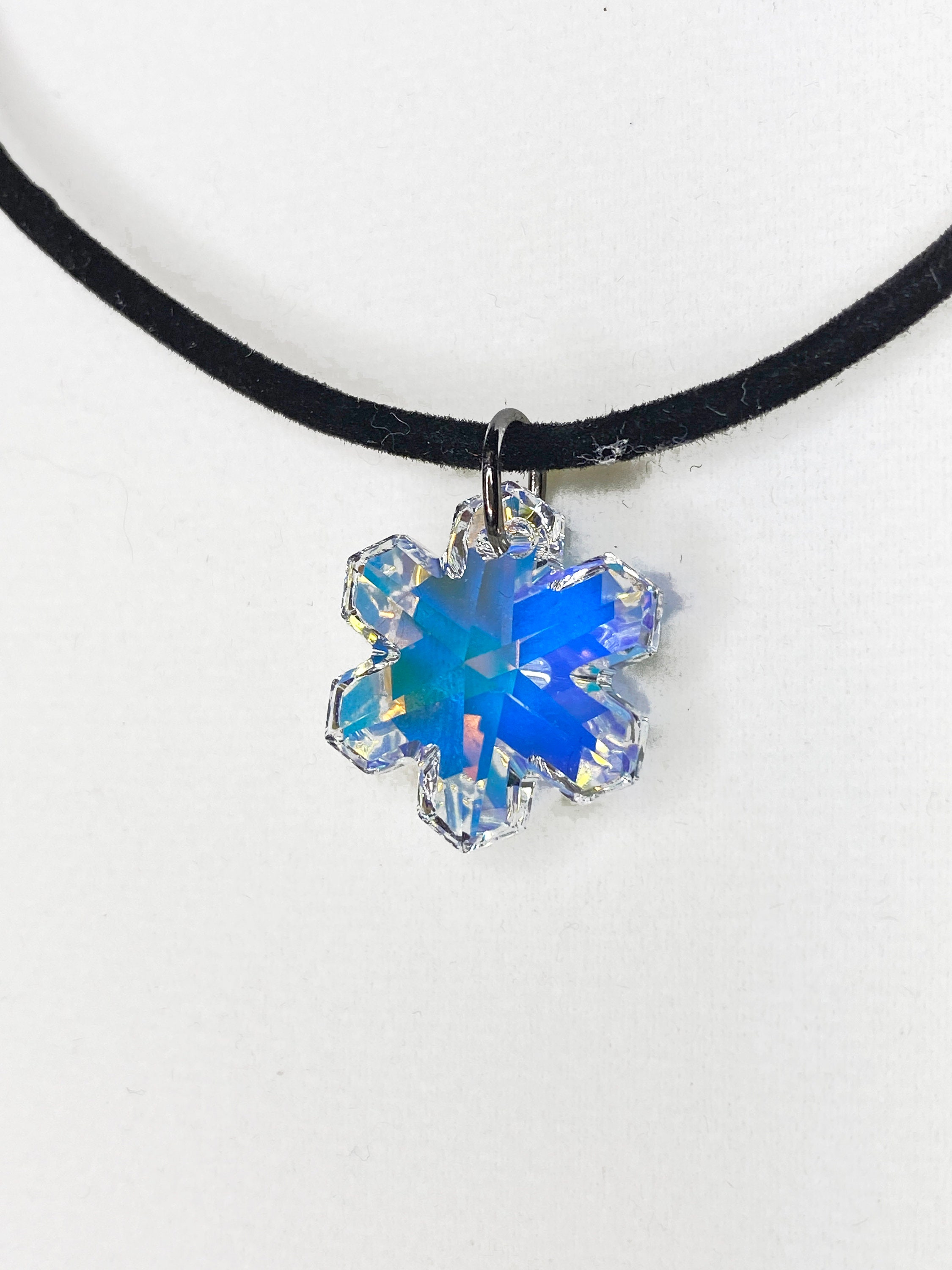 Swarovski crystal hotsell snowflake necklace