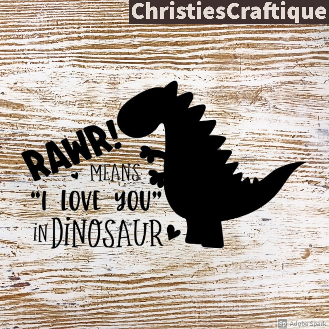 Rawr Means I Love You Svg Dino Svg Dinosaur Svg Dinosaur I | Etsy