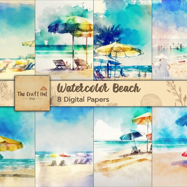 Watercolor Seascape - Etsy