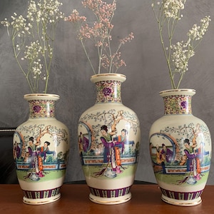 Ensemble de vases sakura en porcelaine, Chine
