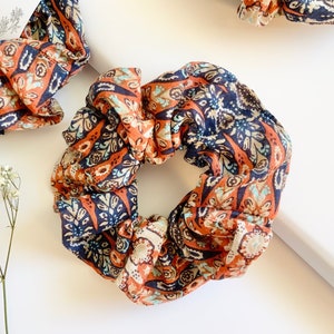 Zaria Scrunchie, Sustainable Upcycled Scrunchie, Handmade Cotton Scrunchie Hair Accessory