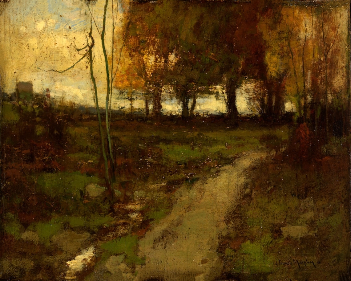 8 Moody Tonal Vintage Woods Oil Landscape Painting Farmhouse - Etsy