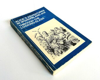 Alice Abenteuer im Wunderland 1971 Lewis Carroll Kinder Buch Leser Vintage Bibliothekar illustriert John Tenniel Alice im Wunderland Buch