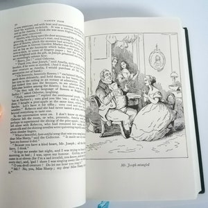 Vanity Fair vintage English novel by William Thackeray Book lover gift Collectible classic novel Bookworm gift Readers Literary gift for her image 6