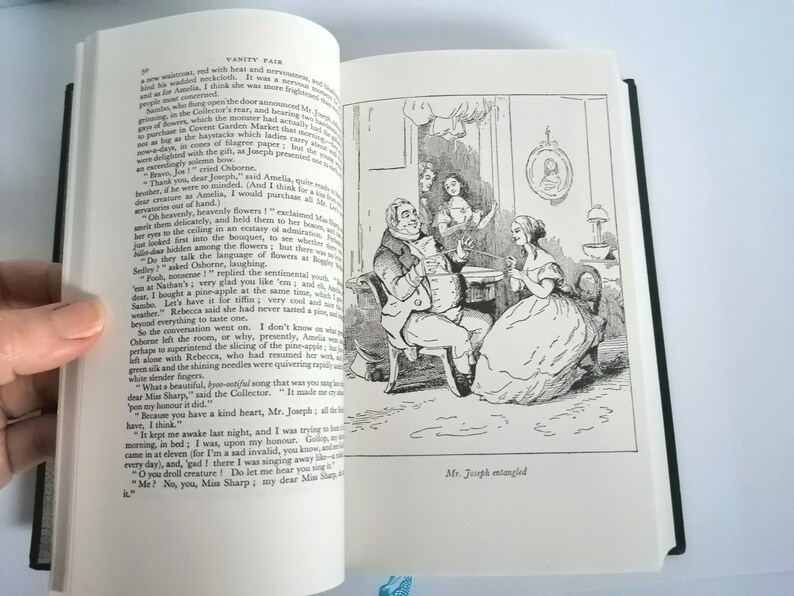 Vanity Fair vintage English novel by William Thackeray Book lover gift Collectible classic novel Bookworm gift Readers Literary gift for her image 6