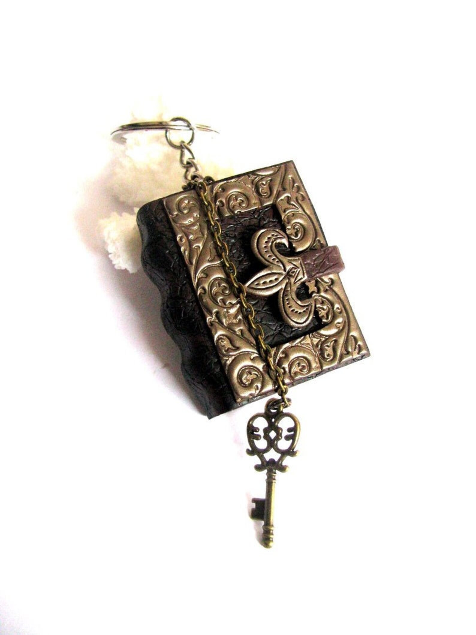 Mini Book Keychain Handmade Book Lover Gift Book Accessories Readers