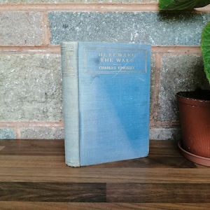 Hereward by Charles Kingley Vintage novel 1940s Book lover gift Bookworm collectible literary Librarian illustrated Readers book gift idea