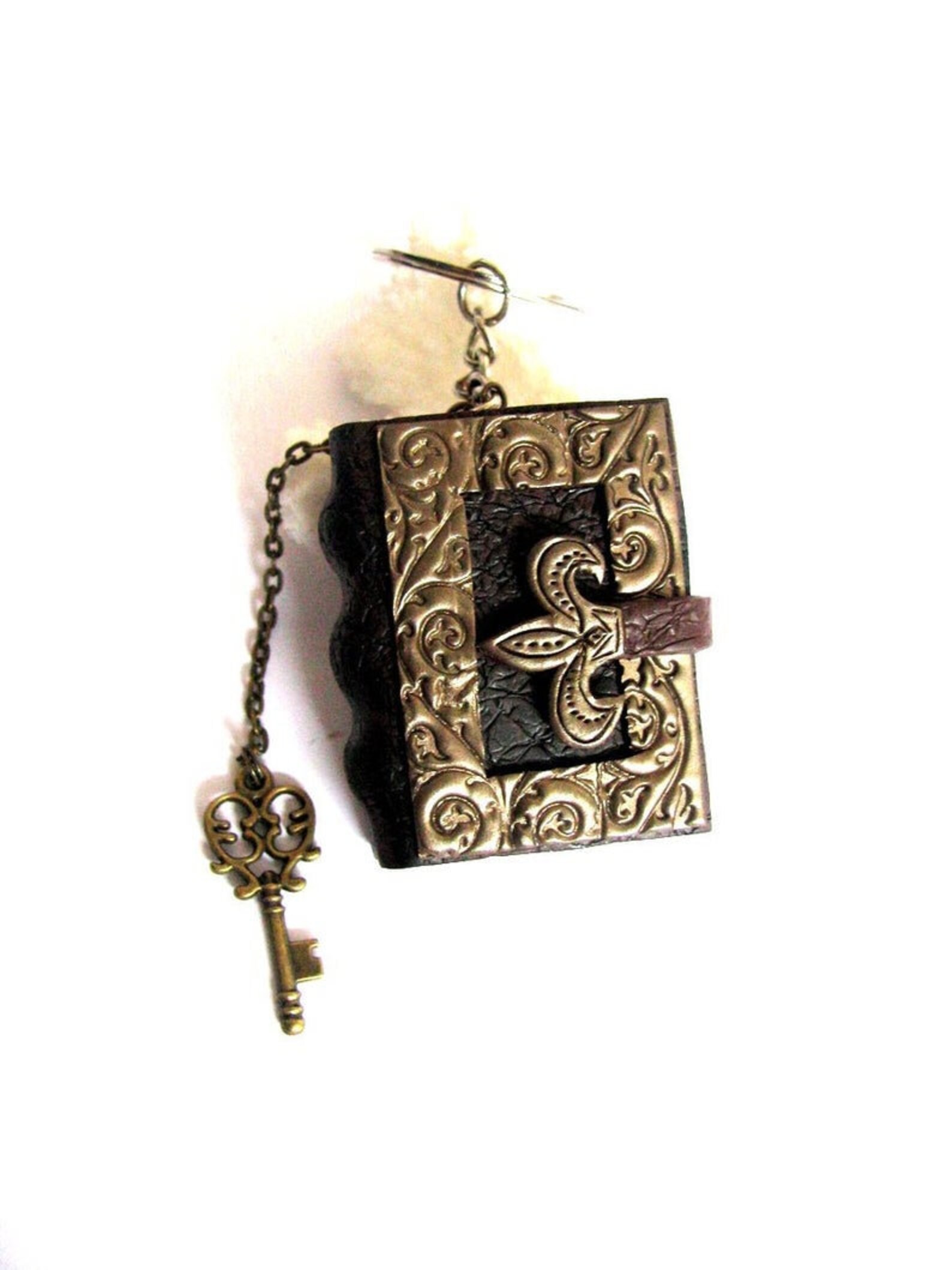 Mini Book Keychain Handmade Book Lover Gift Book Accessories Etsy