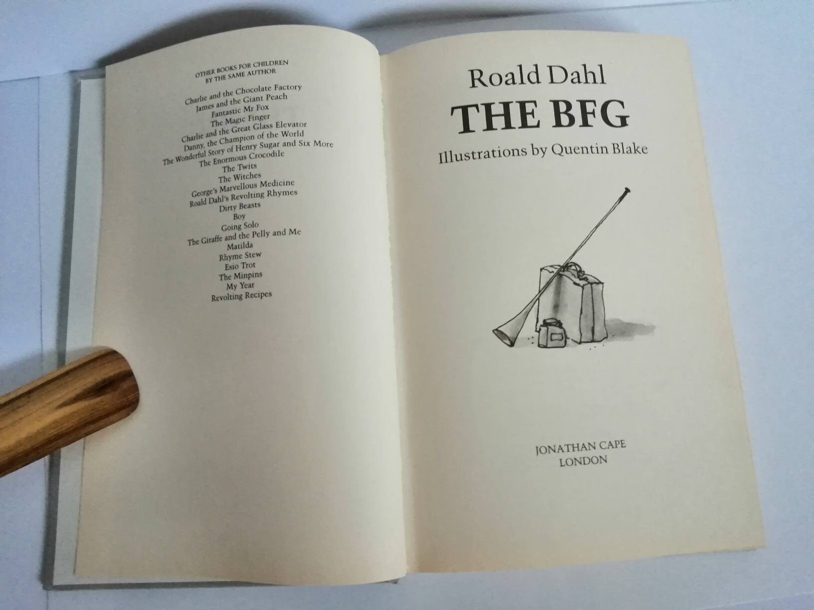 Das BFG von Roald Dahl vintage illustriert 1988 Buchliebhaber Geschenk Kinder Erwachsene Leser