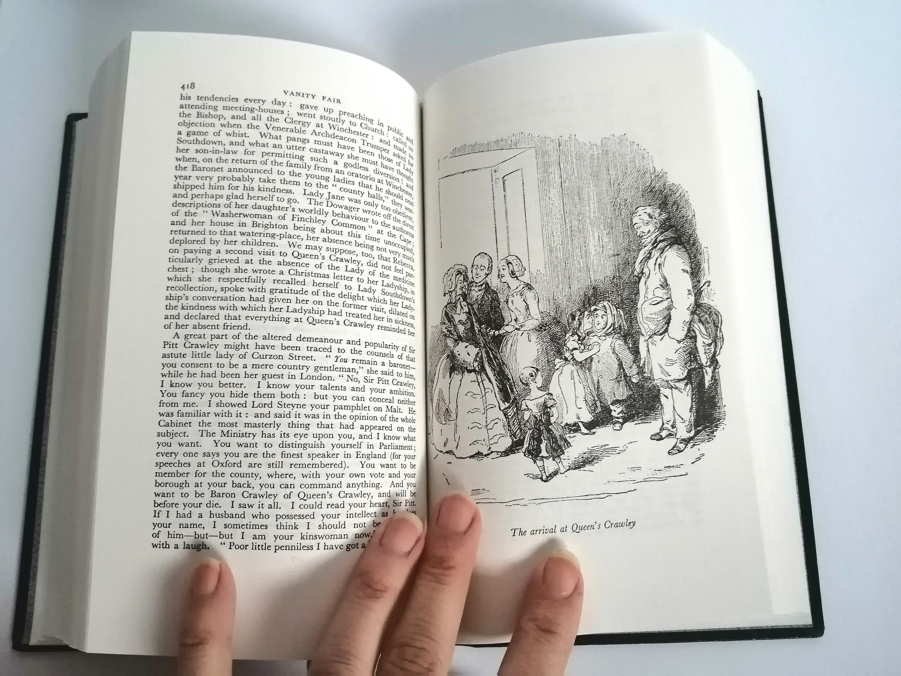 Vanity Fair Vintage English Novel by William Thackeray Book Lover Gift