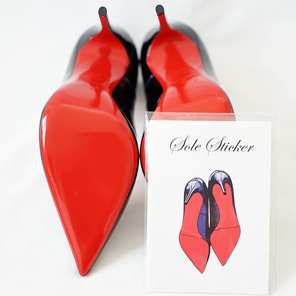 Autocollant de semelle - Protecteur de semelle cristallin pour talons Christian Louboutin High Designer