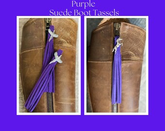 Premium Suede Boot Tassels by Tassel 