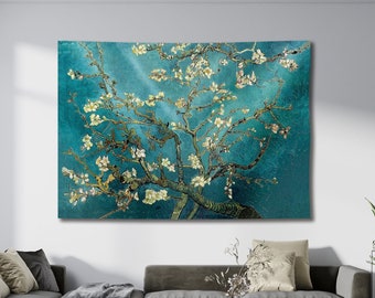 Van Gogh Almond Blossom Tapestry: Colorful Floral Wall Art