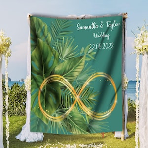 Custom Photo Tapestry: Wedding Backdrop, Party Decor